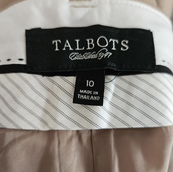 NWOT Talbots tan Heritage trousers slacks pants Womens 10 - Picture 5 of 10